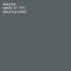 #5A6165 - Shuttle Gray Color Image